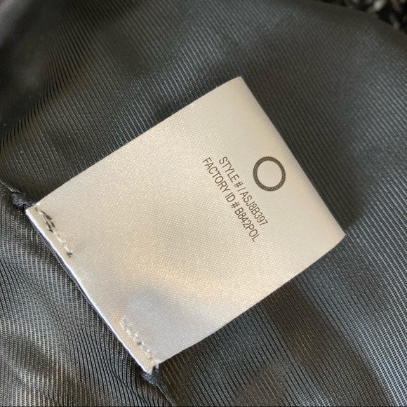 BCBGmaxazria Black Tweed Asymmetric Zip Up Jacket Women’s Size XS - Picture 4 of 14